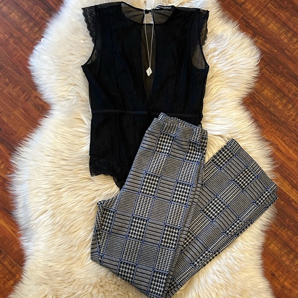 UO Blue Plaid Pant - Picture 2 of 5